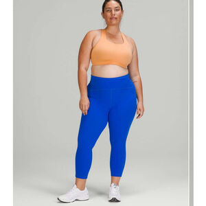 Women's Lululemon Swift Speed High-Rise Crop 23" Leggings Size 4 Blue
